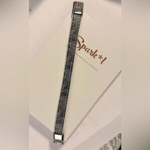 Spark*l bands - Size 2 - Upcycled Grey Goyard Gracie Bracelet w/Magnetic Clasp